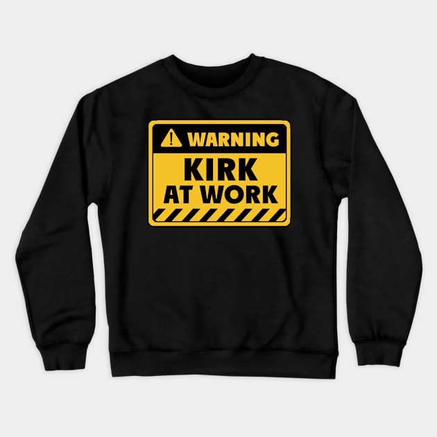 Kirk at work Crewneck Sweatshirt by EriEri